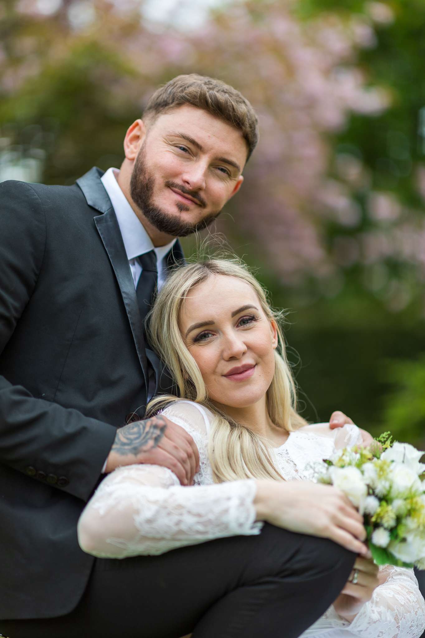 Photograph of Wedding of Couple in Oxfordshire. Featured models: Emma (Bride), John (Groom)